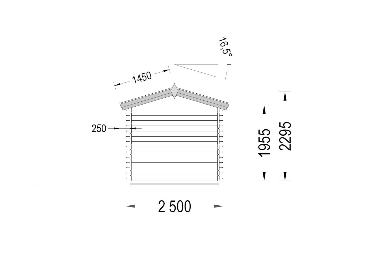 plano trasero casa de madera NANA