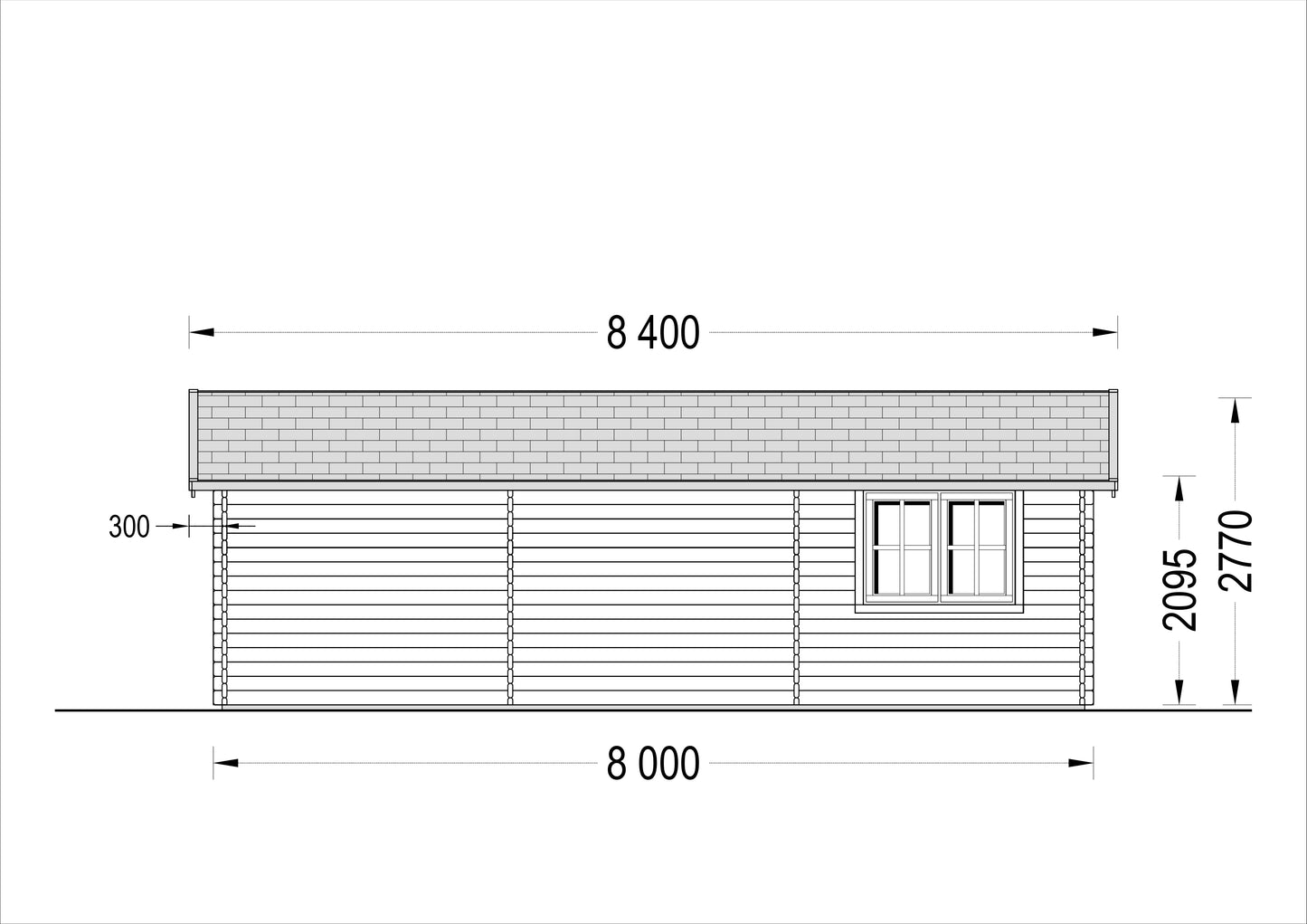 DOUBLE GARAGE 8.00 X 5.95