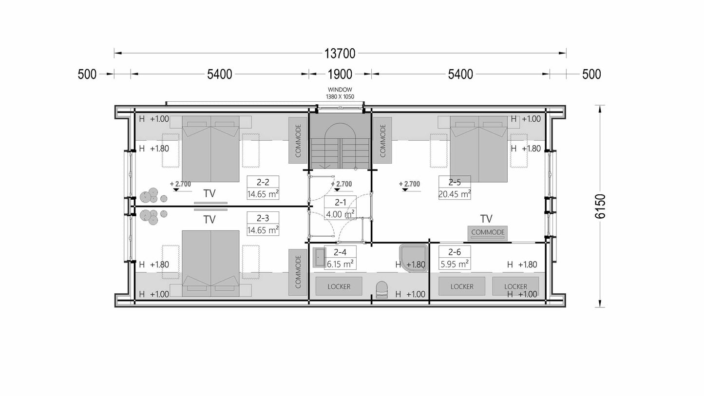 plano primera planta casa de madera ANDROID