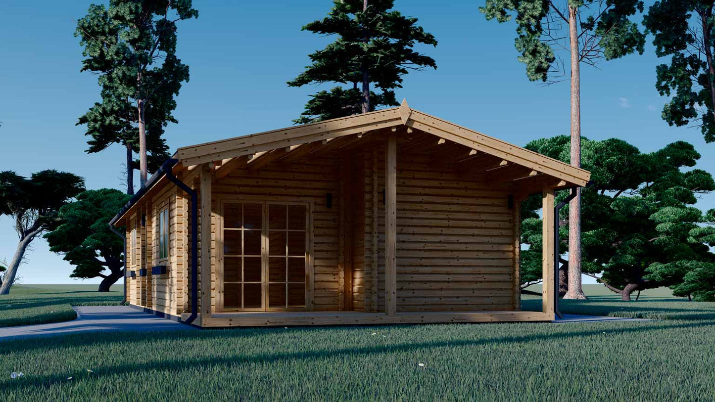 casa de madera HARVEY lateral derecho