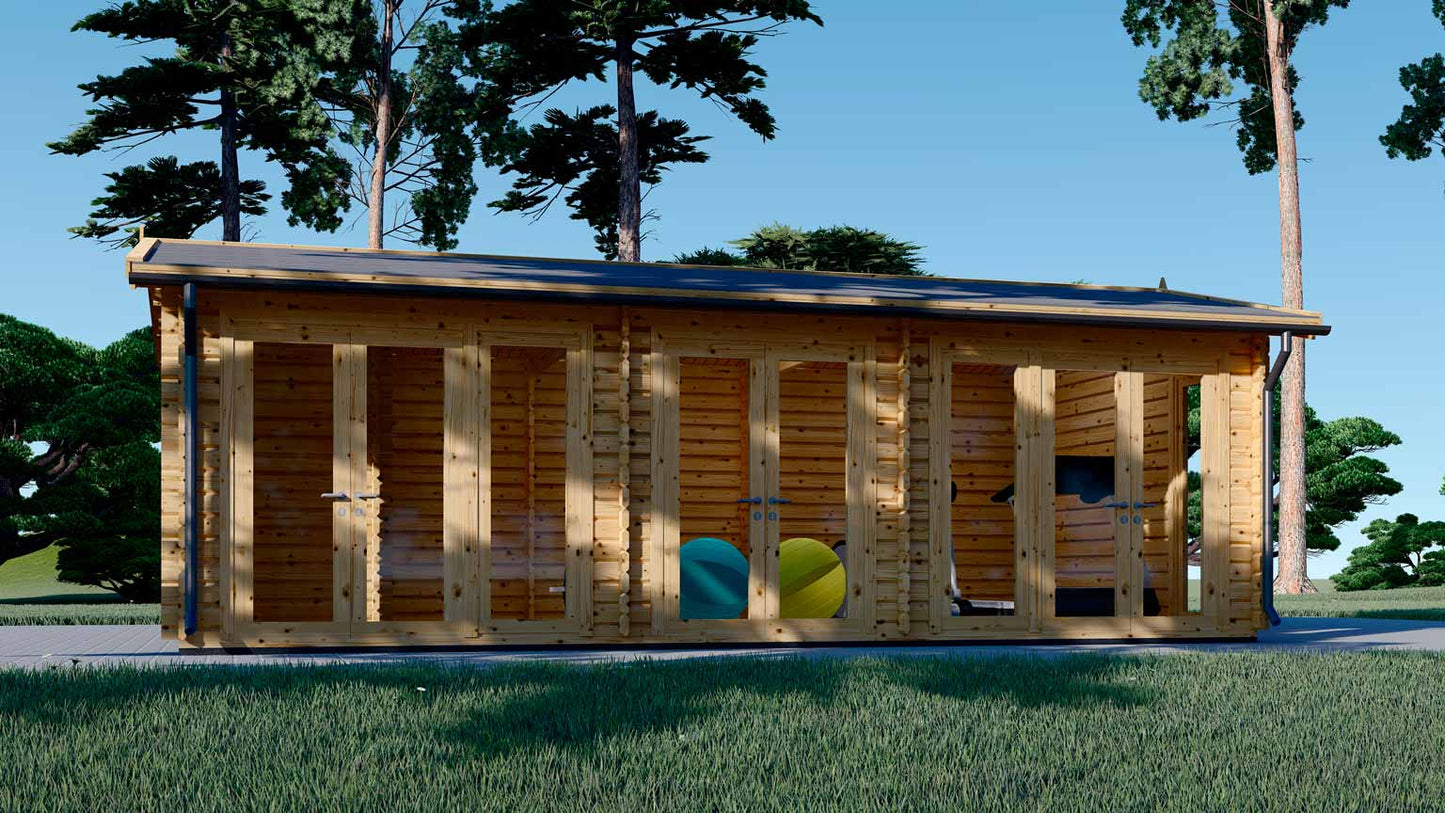 casa de madera MAX frontal