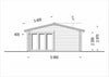 plano lateral derecho casa de madera EROS