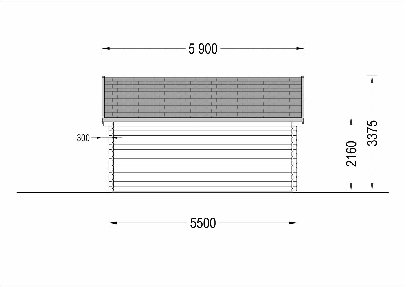 plano trasero casa de madera FERRANDIZ