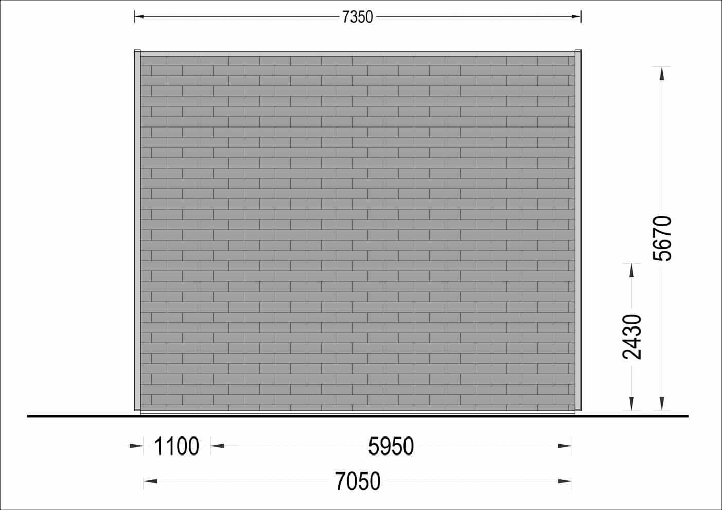 plano tejado casa de madera INDI
