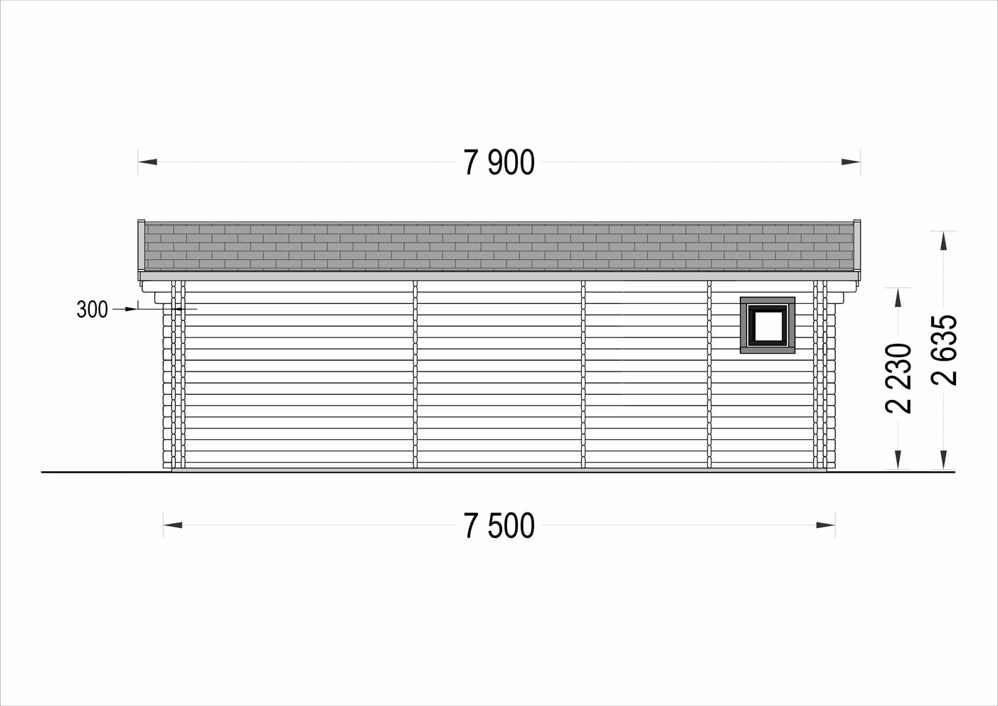 plano trasero casa de madera MAX