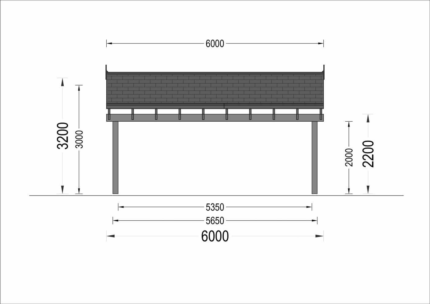 DOUBLE MOON PERGOLA 6X6
