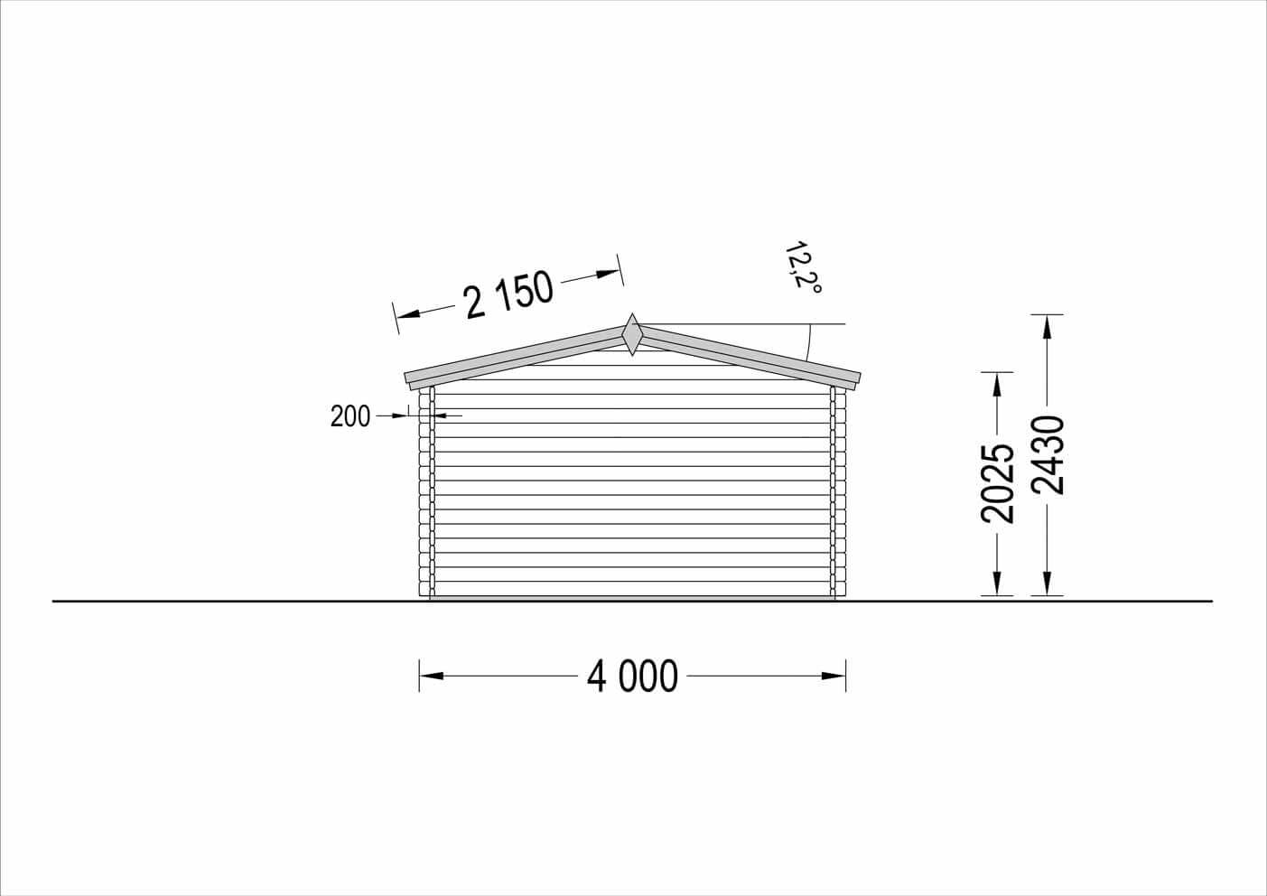 plano casa de madera REUS trasera