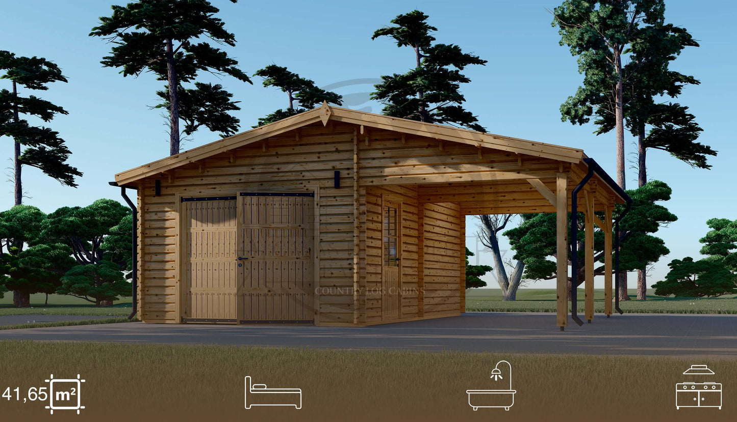 GARAGE + CARPORT