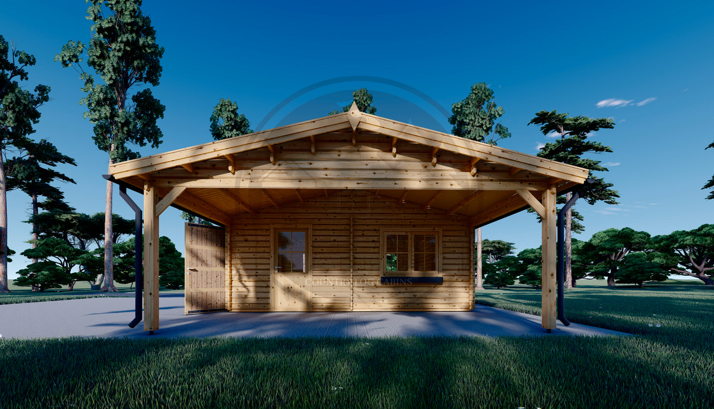 GARAJE DOBLE + CARPORT