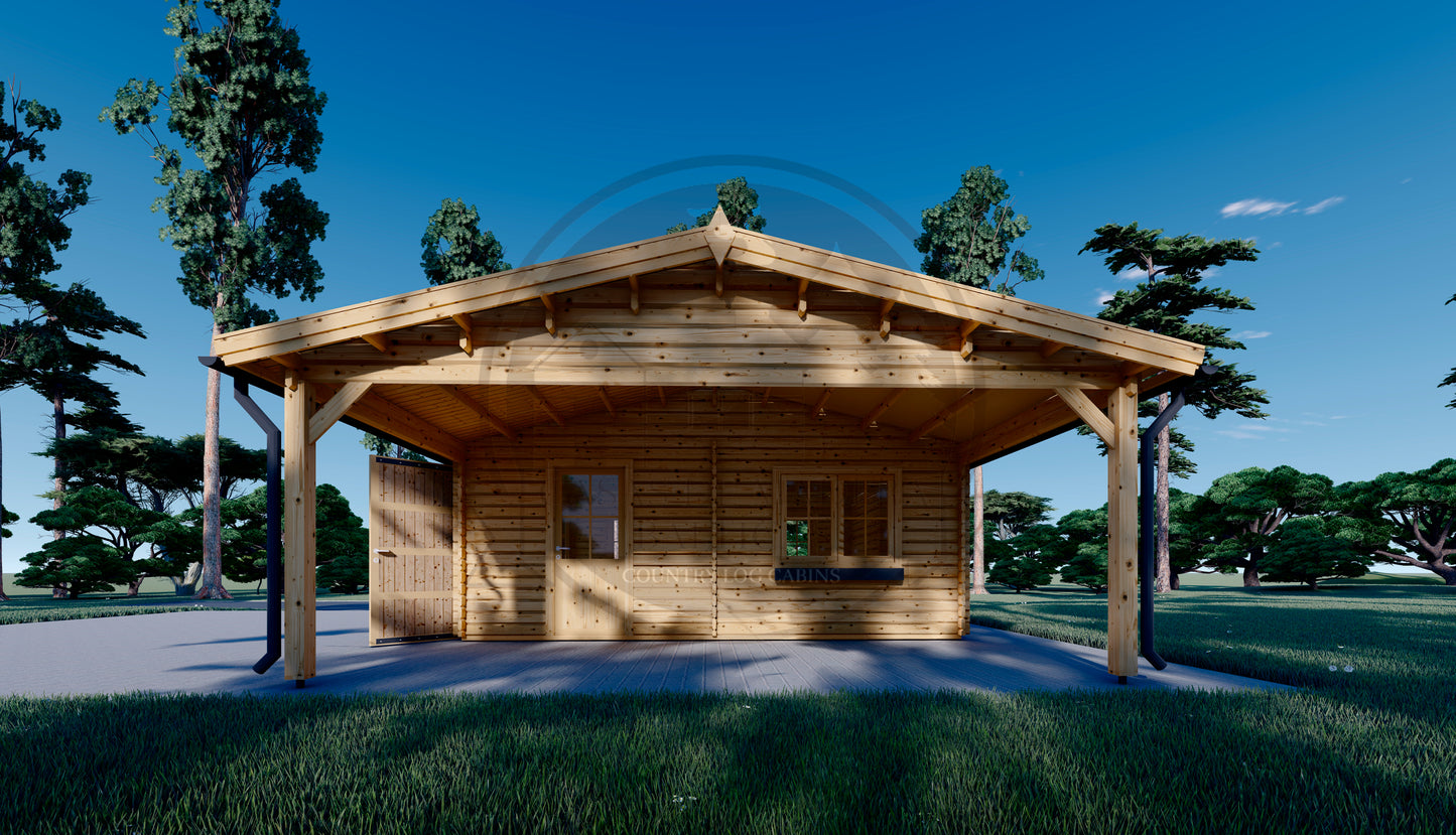 GARAJE DOBLE + CARPORT