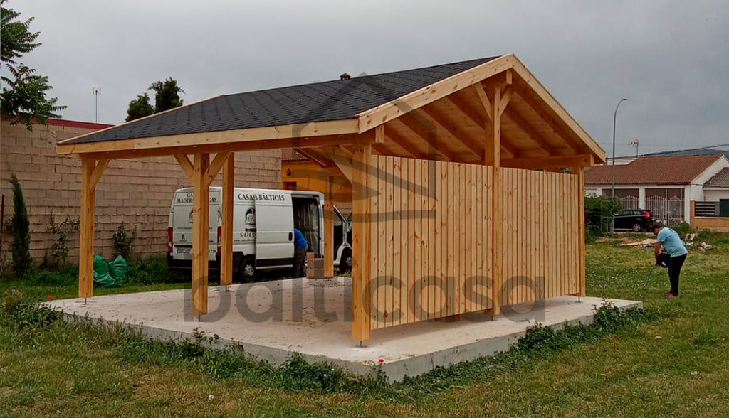 Foto real de PÉRGOLA MOON DOBLE 6X6