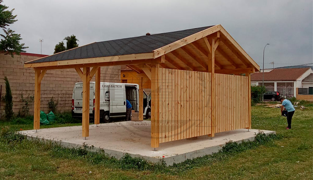 Foto real de PÉRGOLA MOON DOBLE 6X6