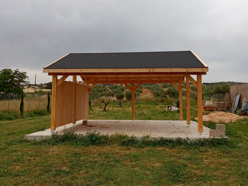 Foto real de PÉRGOLA MOON DOBLE 6X6