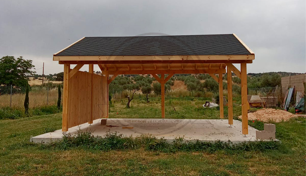 Foto real de PÉRGOLA MOON DOBLE 6X6