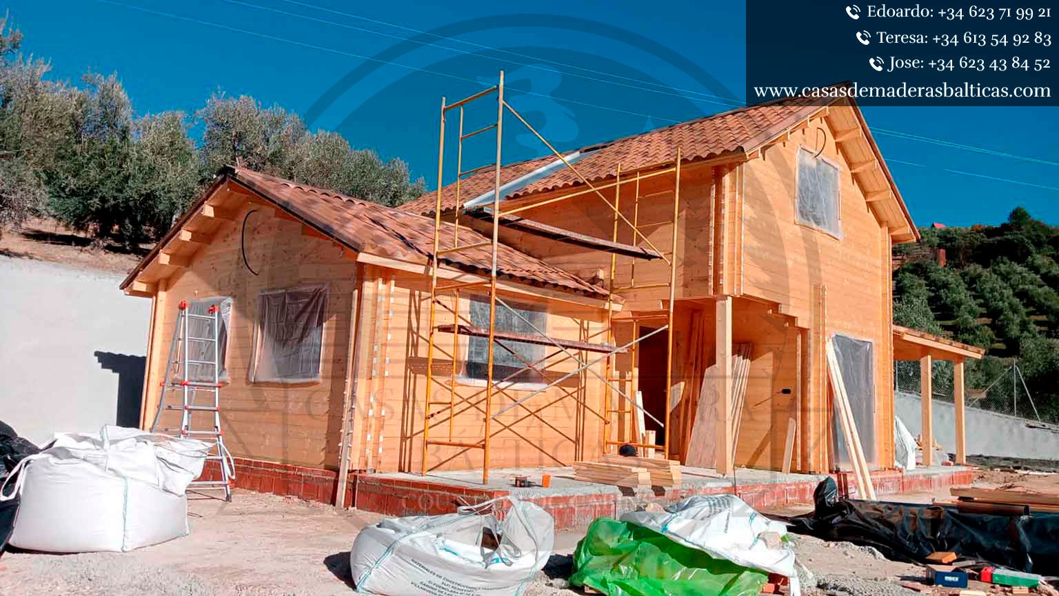  casa de madera DONALD en construcción