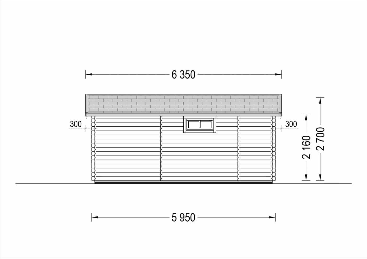  plano trasero casa de madera CÉNIT