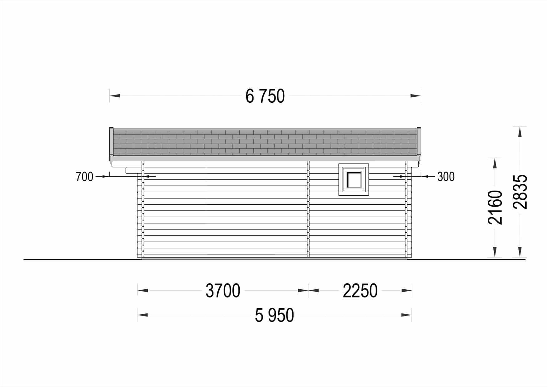 plano casa de madera NANI lateral derecho